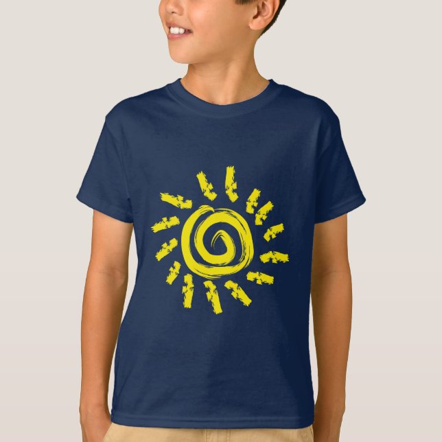 Sun Rays Paint Strokes T-Shirt (Vorderseite)