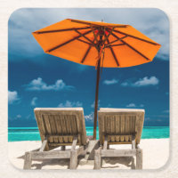 Sun-Regenschirm auf Sandy-Strand |Maldives