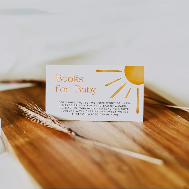 Sun Retro-Bücher für Baby-Ticket Begleitkarte (Von Creator hochgeladen)