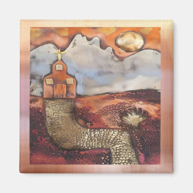 Sun Rise Church by Sheri Kerr Magnet (Vorne)