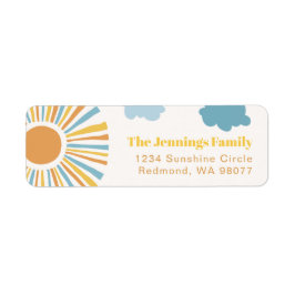Sun Rücksendeadressen-Aufkleber