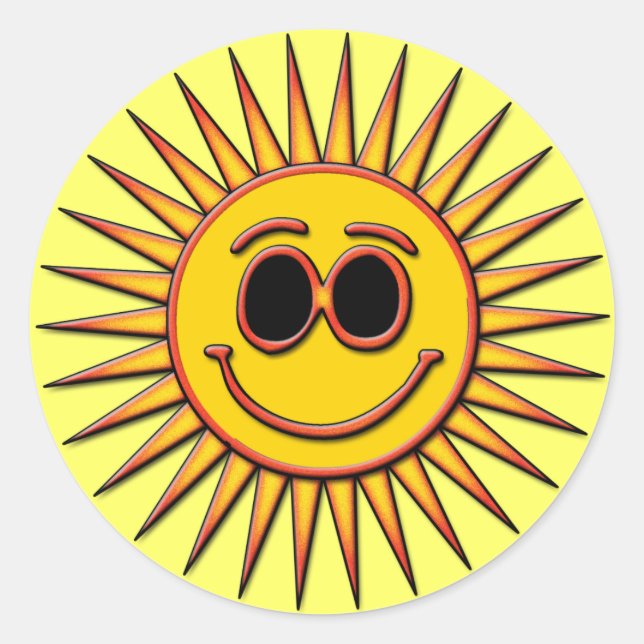 SUN RUNDER AUFKLEBER (Vorderseite)