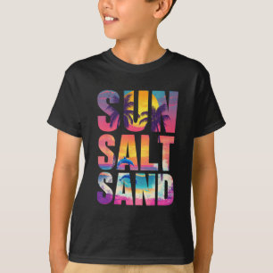 Sun Salt Sand Summer Beach Vibes Familienurlaub R T-Shirt