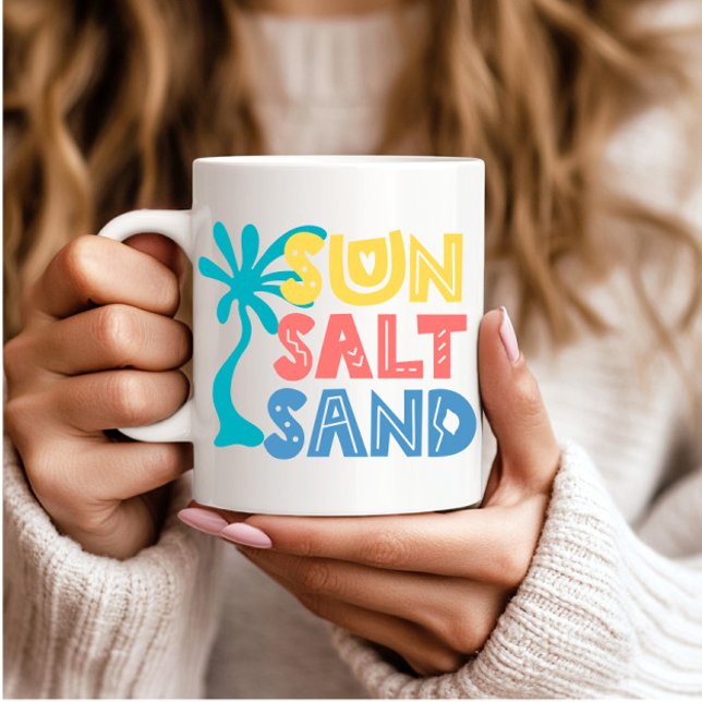 Sun Salt Sand Summer Vibes Kaffeetasse (Von Creator hochgeladen)