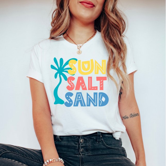 Sun Salt Sand Summer Vibes T-Shirt (Von Creator hochgeladen)