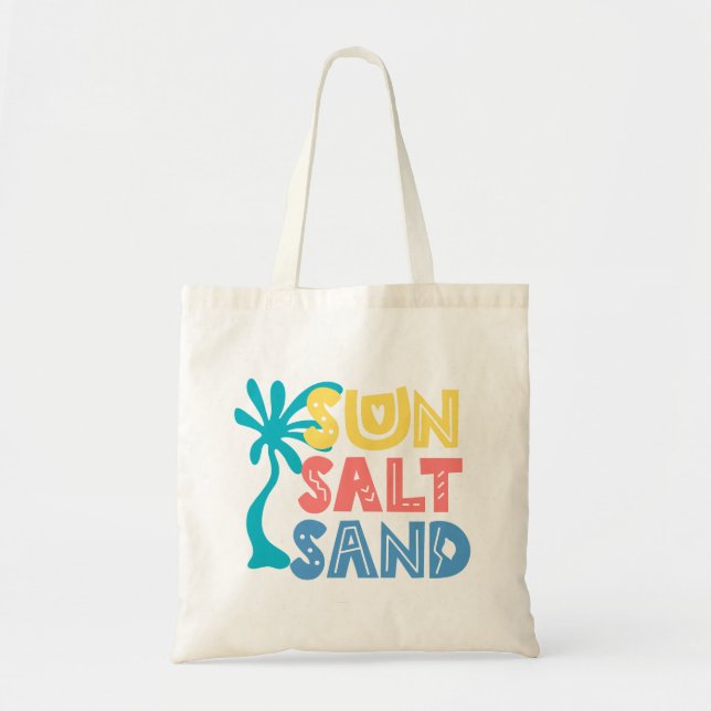 Sun Salt Sand Summer Vibes Tragetasche (Vorne)