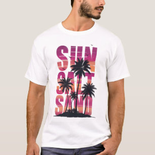 Sun Salt Sand - Tropischer Sonnenuntergang T-Shirt