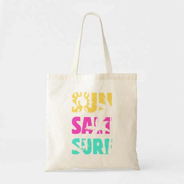 Sun Salt Surf - Summer Vibes Tragetasche (Vorne)