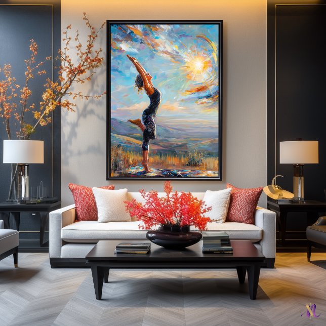 Sun Salutation - Innenausgleich in expressivem Poster (Von Creator hochgeladen)