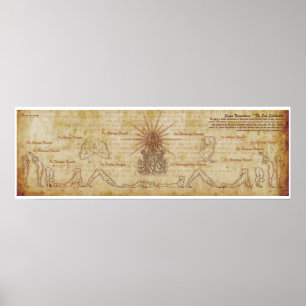 Sun Salutation Yoga-Plakatdruck Poster