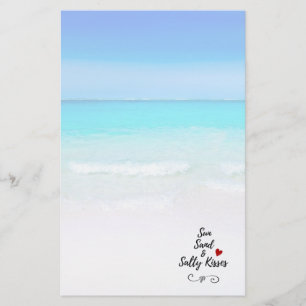 Sun Sand und Salty Kisses Tropical Beach Briefpapier