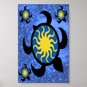 Sun-Schildkröten Poster