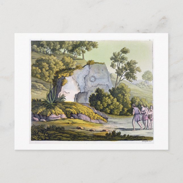 Sun schrein, Peru, von 'Le Costume Ancien et Moder Postkarte (Vorderseite)