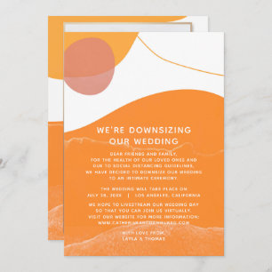 Sun Sea Sand Foto Wir verkleinern unsere Hochzeit Ankündigung