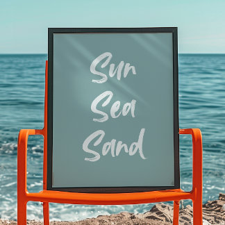 Sun Sea Sand | Trendy Wall Art | Minimalistisches  Poster