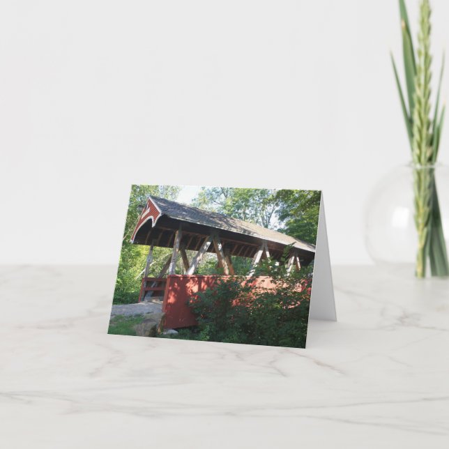 Sun & Shadows auf Belmont Bridge Note Card Dankeskarte (Vorderseite)