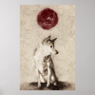 Sun Shiba Inu Poster