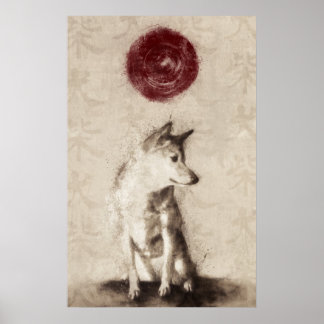 Sun Shiba Inu Poster