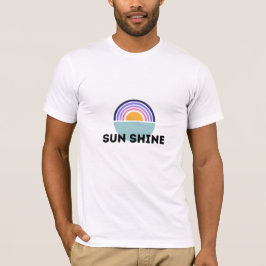 Sun Shine Illustration Typografie T-Shirt