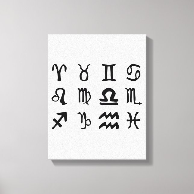 Sun Sign SIlhouettes Leinwanddruck (Vorderseite)