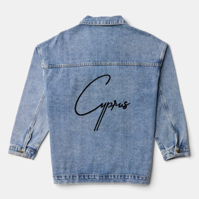 Sun-Soaked Cyprus Vibes Jeansjacke (Rückseite)