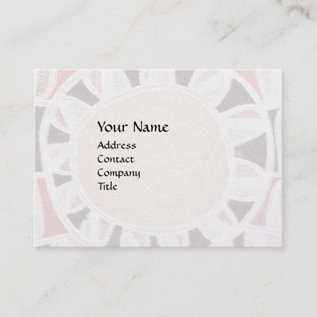 SUN SOLAR ENERGIE MONOGRAM Gelbes schwarzes Gold Visitenkarte (Vorderseite)