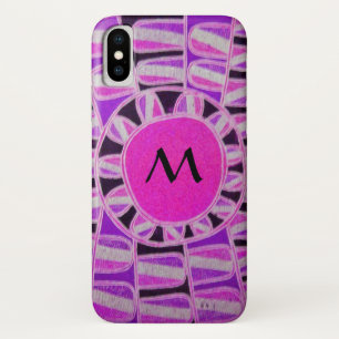 SUN SOLAR ENERGIE MONOGRAM Pink Lila Schwarz Case-Mate iPhone Hülle