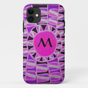 SUN SOLAR ENERGIE MONOGRAM Pink Lila Schwarz Case-Mate iPhone Hülle