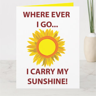 Sun Sonnenblume Sonnenschein Karte