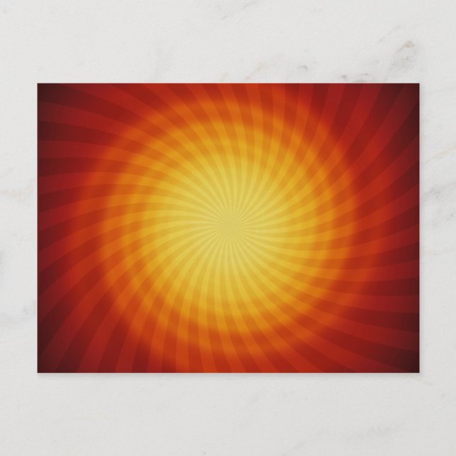 Sun Spiral: Abstrakte Kunst: Postkarte (Vorderseite)