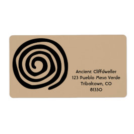 Sun Spiral Native American Tribal Rock Art