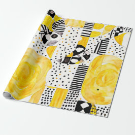 Sun Spirit: Gelbe und native Muster Geschenkpapier