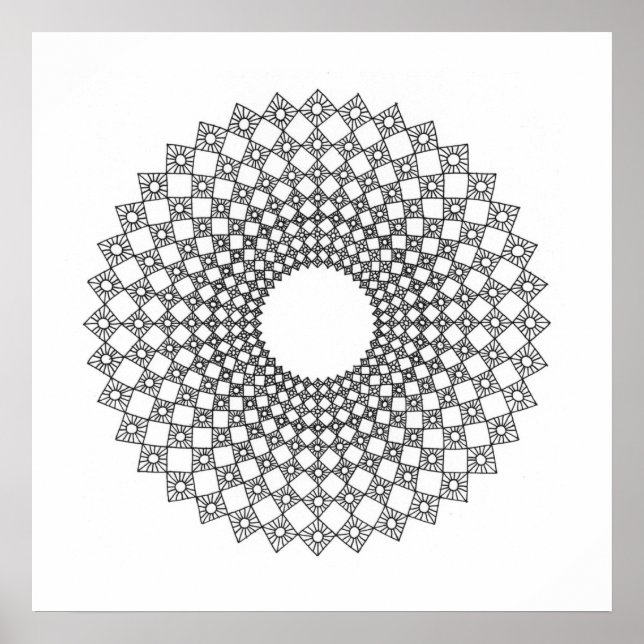 Sun Squares Poster (Vorne)