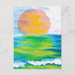 Sun Stance CricketDiane Ocean Art Design Products Postkarte
