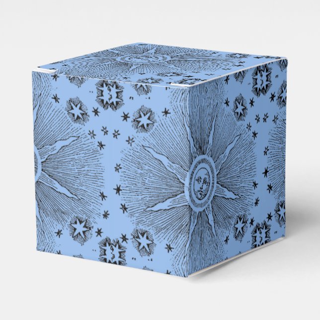 Sun Stars Antiquitäten Night Sky Mittelalterliches Geschenkschachtel (Vorderseite)