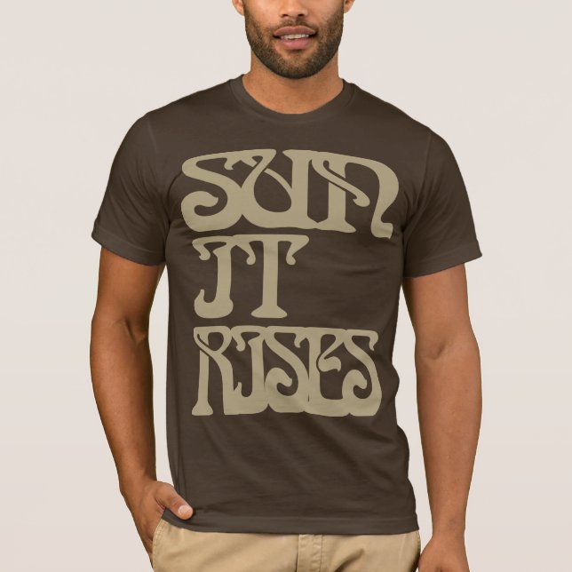 Sun steigt es Brown-T - Shirt (Vorderseite)