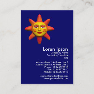 Sun stellen MiniFoto gegenüber Visitenkarte