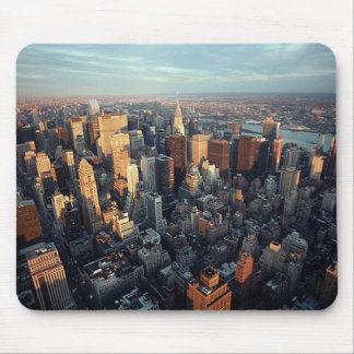 Sun stellt auf New York City Stadt-scape Ansicht Mousepad