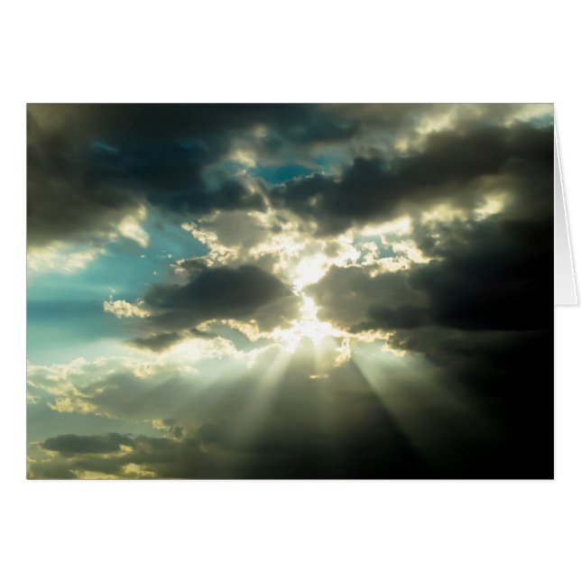 Sun-Strahlen durch die Wolken (Vorderseite (Horizontal))