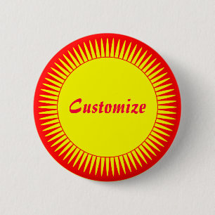 Sun-Strahln-Schablone Button