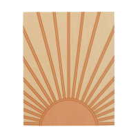 Sun Sunrise Earth Tones Terracotta Retro Sunshine