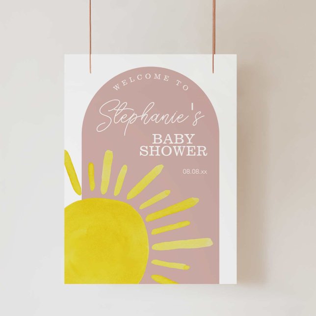 Sun Sunshine Girl Baby Dusche Begrüßungszeichen Poster (Von Creator hochgeladen)