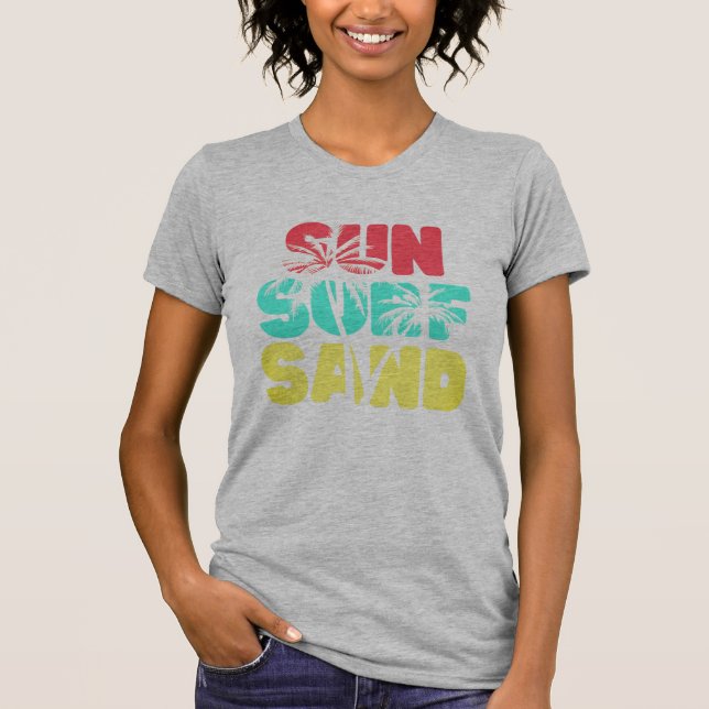 Sun Surf Sand - Frauen-Shirt T-Shirt (Vorderseite)