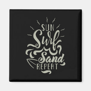 Sun Surf Sand wiederholen Magnet