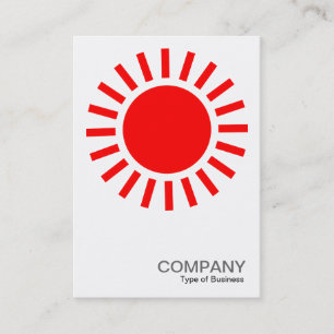 Sun Symbol - Rot Visitenkarte