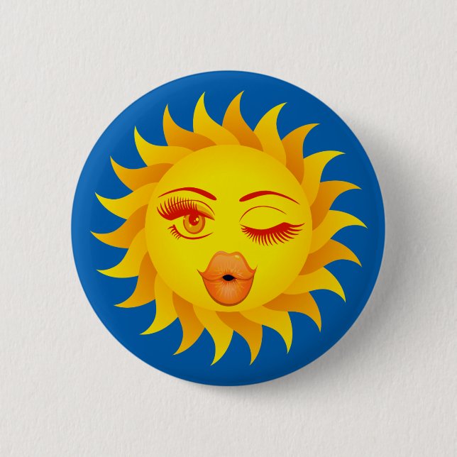 Sun Symbol - Sun Kissed Button (Vorderseite)