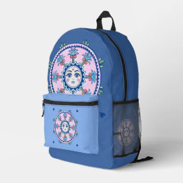 Sun Tarot Art Boho Bedruckter Rucksack