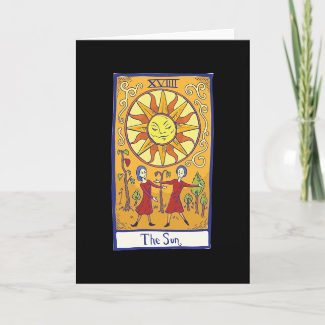 Sun - Tarot Card Geschenk Karte (Vorderseite)