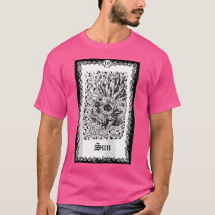 Sun Tarot Card Shirt Skull Goth Punk T-Shirt Magic