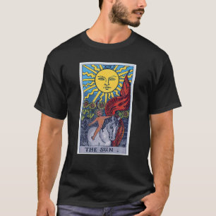 Sun-Tarot-Karte okkult glaubt Wahrnehmungszauber T-Shirt